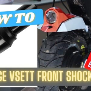 WHY changing the front shock on a VSETT 10+ makes sense!  how and review of a evaform A5rr1