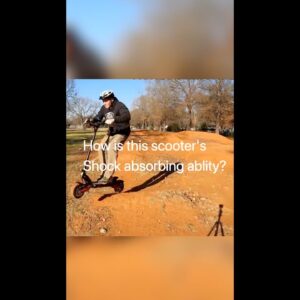 How is this scooter's shock absorbing ability? Let's find out! #shorts #scooter #electricscooter
