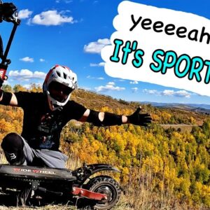 SPORTY.. is an understatement!  | WideWheel V7 Electric Scooter